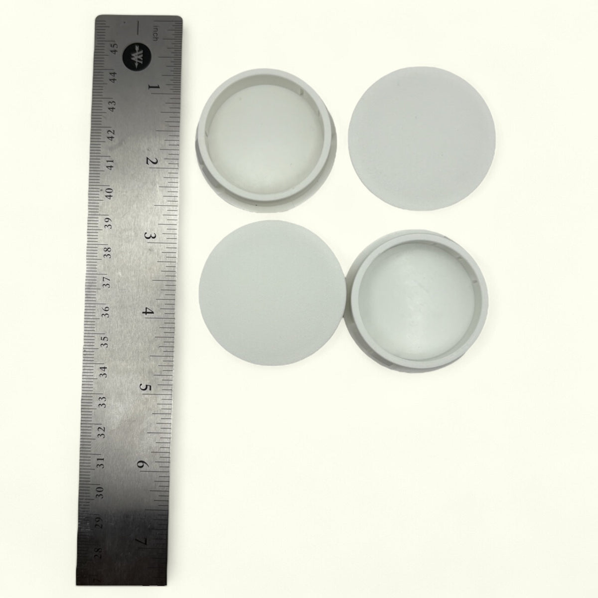 Fits 1 3/4" Hole - 1 15/16" Diameter - up to 1/8" Panel Thickness - Nylon Caps Locking Panel Plugs