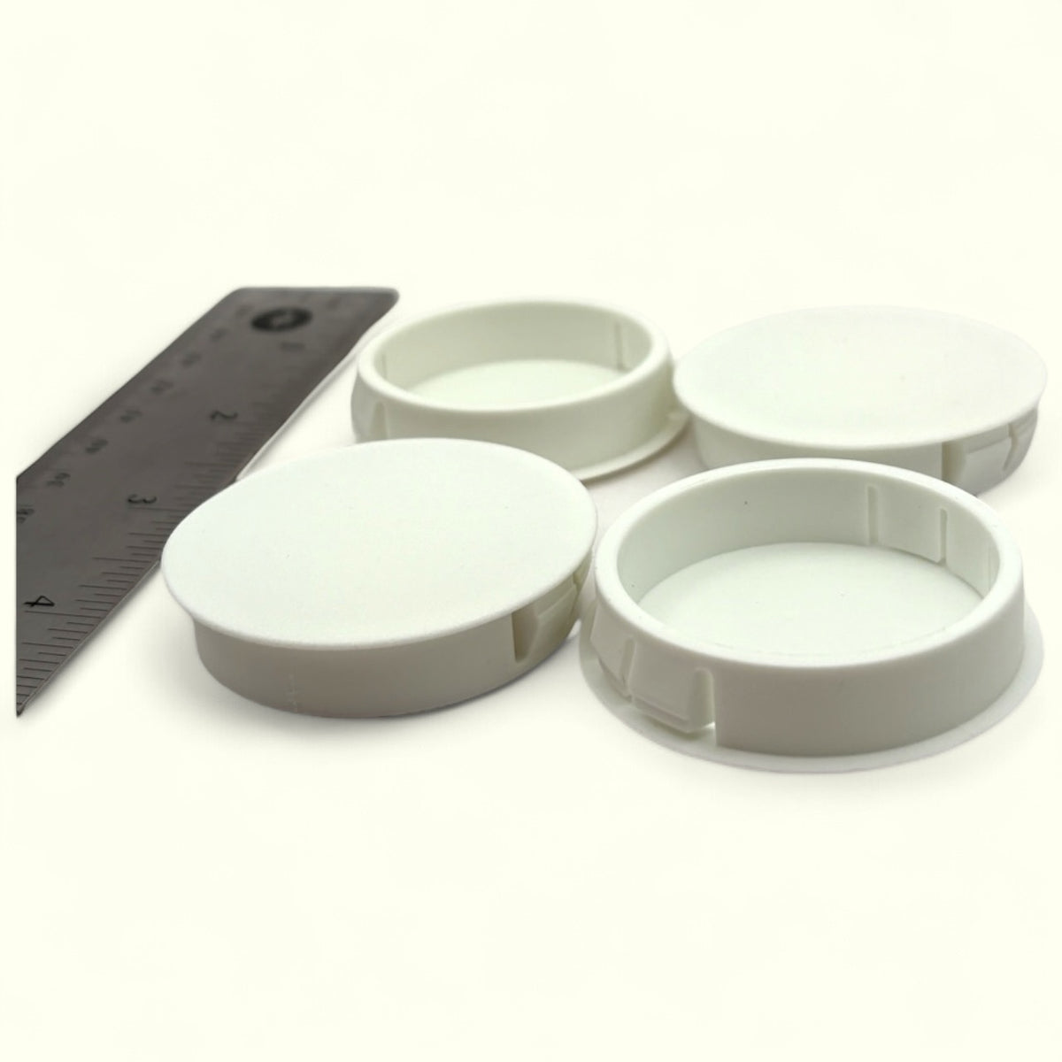 Fits 1 3/4" Hole - 1 15/16" Diameter - up to 1/8" Panel Thickness - Nylon Caps Locking Panel Plugs