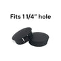 Fits 1 1/4" Hole - 1 3/8" Diameter - up to 1/8" Panel Thickness - Nylon Caps Locking Panel Plugs