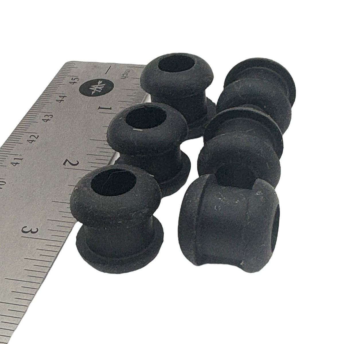 Fits 9/16" Hole - 3/8" Panel Thickness - 3/8" Center Hole - Rubber Grommet