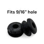Fits 9/16" Hole - 3/16" Panel Thickness - 5/16" Center Hole - Rubber Grommet