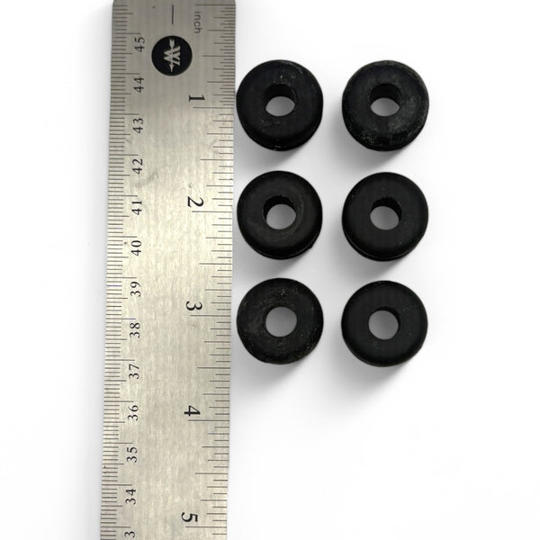 Fits 9/16" Hole - 3/16" Panel Thickness - 5/16" Center Hole - Rubber Grommet