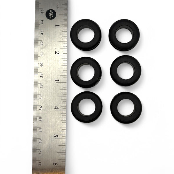 Fits 7/8" Hole - 1/4" Panel Thickness - 5/8" Center Hole - Rubber Grommet