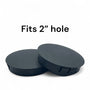 Fits 2" Hole - 2 3/16" Diameter - up to 1/8" Panel Thickness - Nylon Caps Locking Panel Plugs