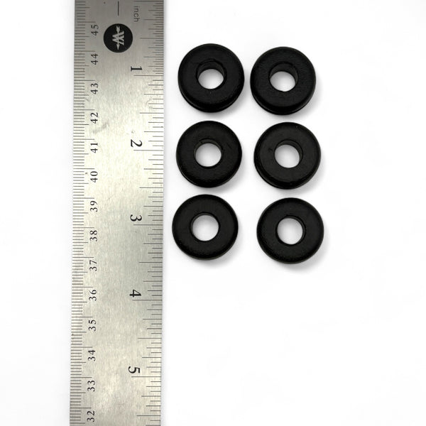 Fits 5/8" Hole - 1/8" Panel Thickness - 3/8" Center Hole - Rubber Grommet