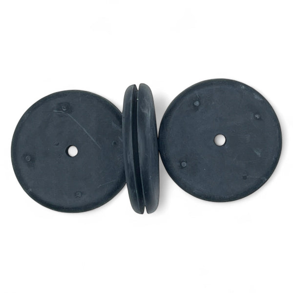 Fits 1" Hole - 1/16" Panel Thickness - 1/8" Center Hole - Rubber Grommet