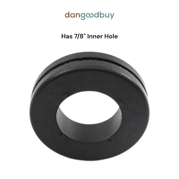 Fits 1 1/4" Hole - 1/16" Panel Thickness - 7/8" Center Hole - Rubber Grommet