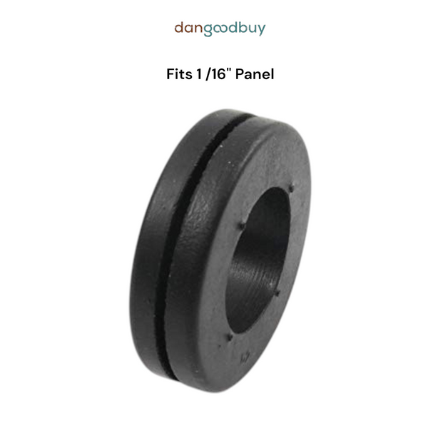 Fits 1 1/4" Hole - 1/16" Panel Thickness - 7/8" Center Hole - Rubber Grommet