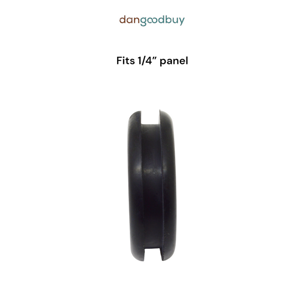 Fits 1 3/4" Hole - 1/4" Panel Thickness - 1 1/2" Center Hole - Rubber Grommet