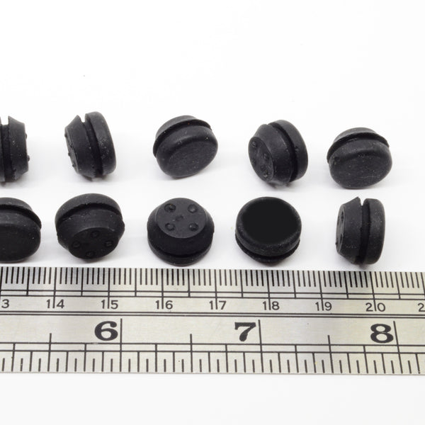 Rubber Feet fits 3/8" hole 1/16" panel thickness with ruler | dangoodbuy | PBR3812