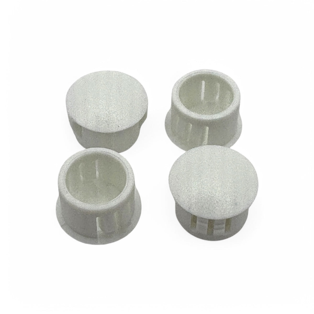 Fits 1/2" Hole - 9/16" Diameter - up to 1/8" Panel Thickness - Nylon Caps Locking Panel Plugs