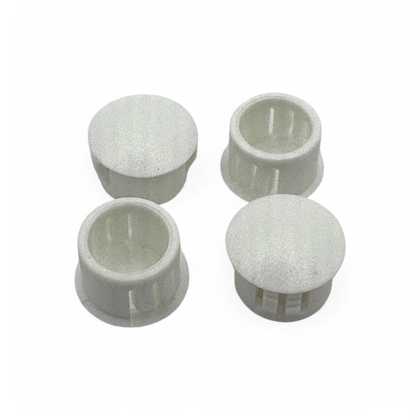 Fits 1/2" Hole - 9/16" Diameter - up to 1/8" Panel Thickness - Nylon Caps Locking Panel Plugs