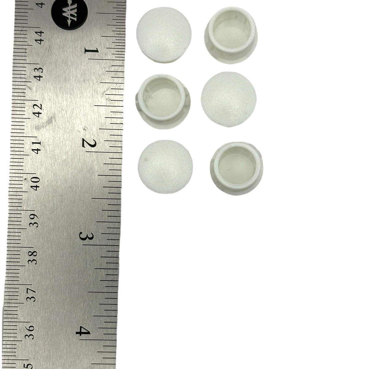 Fits 1/2" Hole - 9/16" Diameter - up to 1/8" Panel Thickness - Nylon Caps Locking Panel Plugs