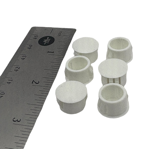 Fits 1/2" Hole - 9/16" Diameter - up to 1/8" Panel Thickness - Nylon Caps Locking Panel Plugs