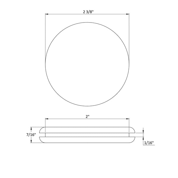 Rubber Plug Fits 2" hole specs | dangoodbuy
