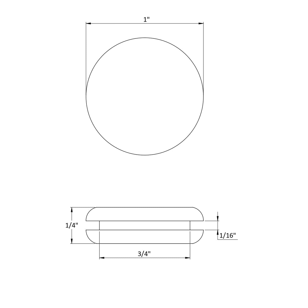 Rubber Plug Fits 3/4" hole specs | dangoodbuy