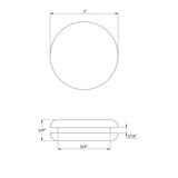 Rubber Plug Fits 3/4