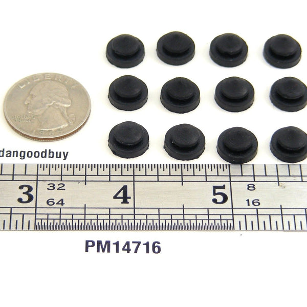Rubber Feet fits 1/4" hole 3/32" panel thickness with ruler & quarter | dangoodbuy | PM14716
