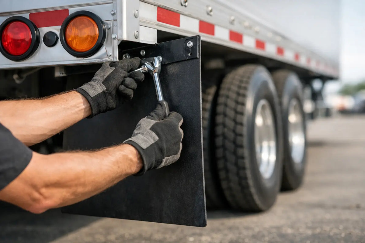 How to Mount Mud Flaps on Trailers
