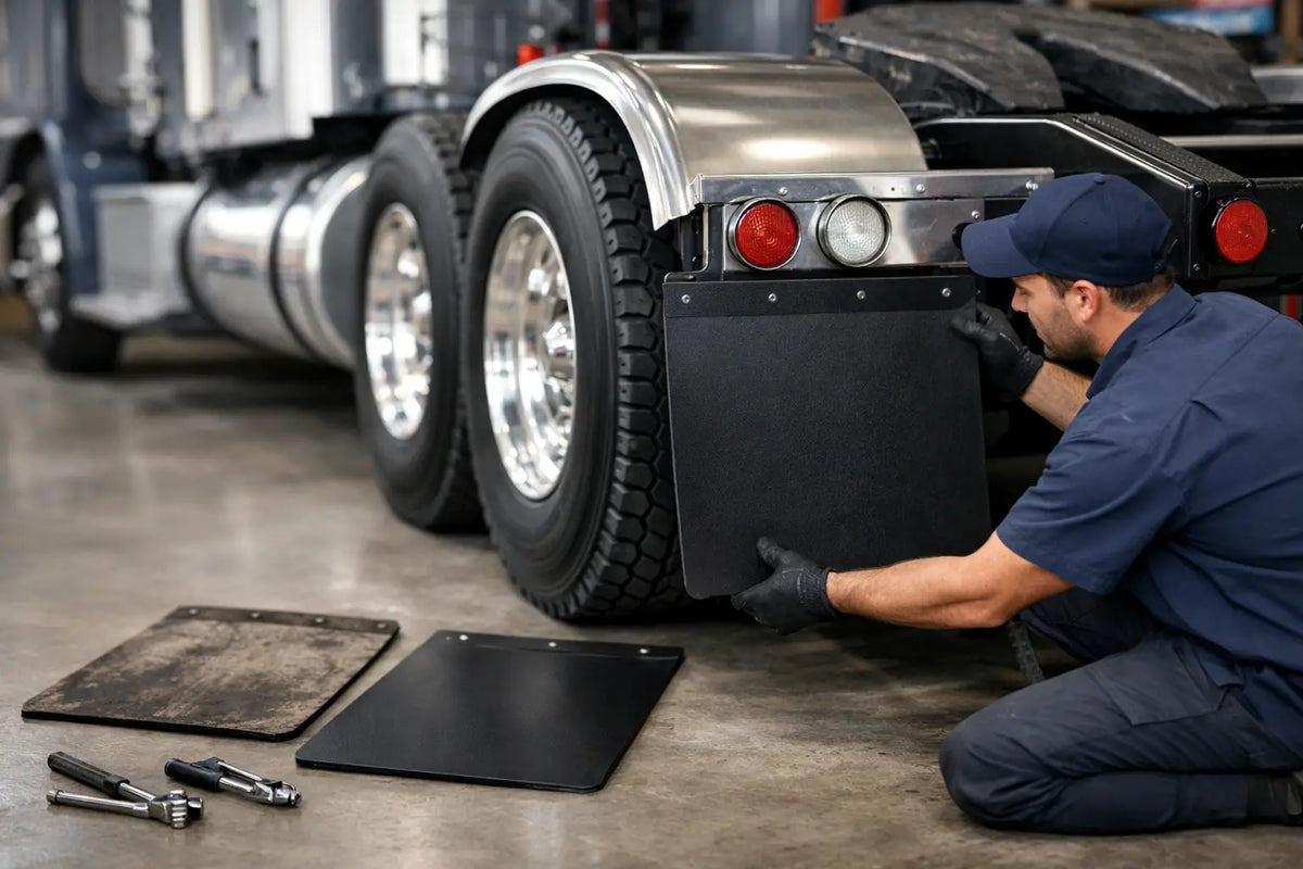 Semi Truck Mud Flap Replacement Guide