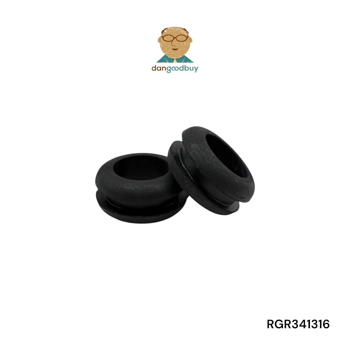 Fits 1" Hole - 3/16" Panel Thickness - 3/4" Center Hole - Rubber Grommet