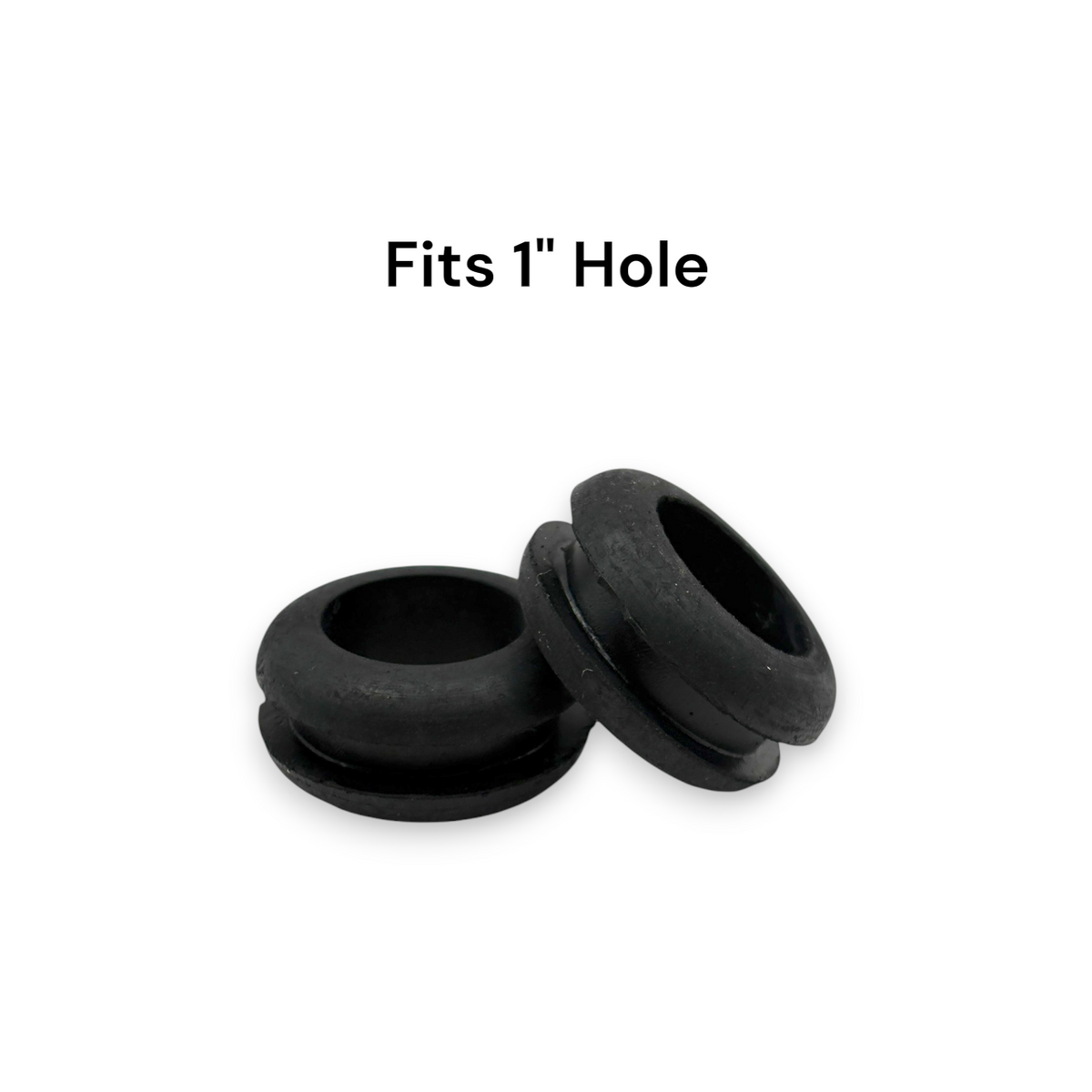 Fits 1" Hole - 3/16" Panel Thickness - 3/4" Center Hole - Rubber Grommet
