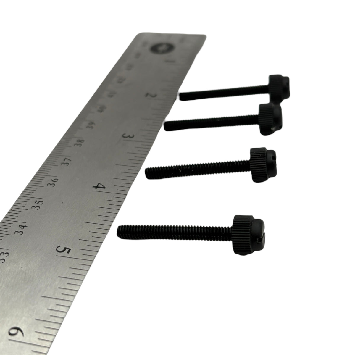 8-32 Thread Size - 1 1/4" Length - Nylon Thumb Screw With Slotted Drive