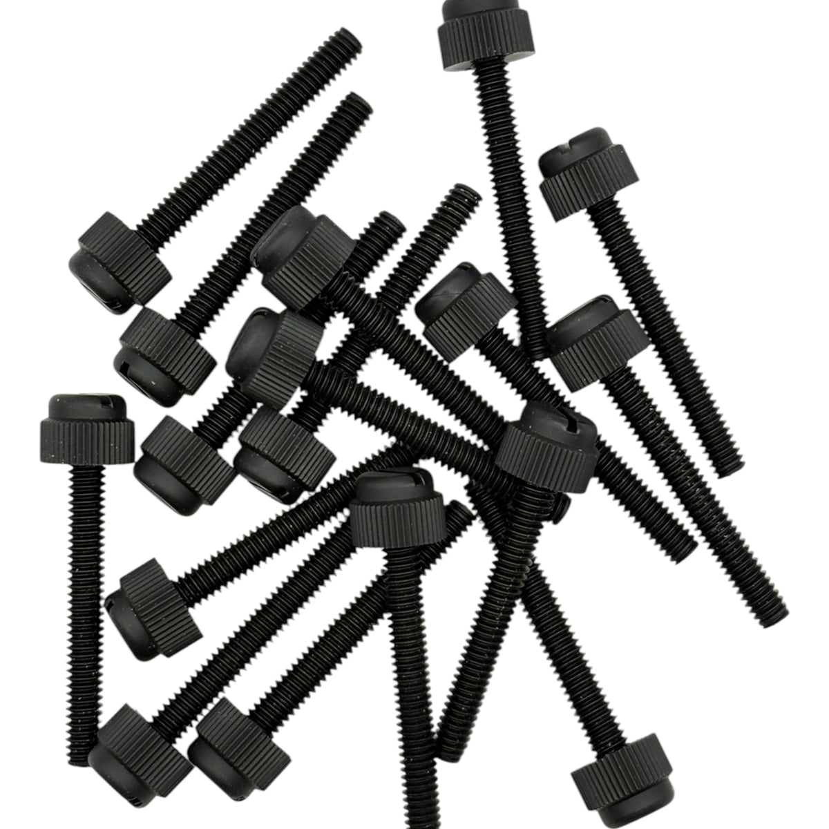 8-32 Thread Size - 1 1/4" Length - Nylon Thumb Screw With Slotted Drive