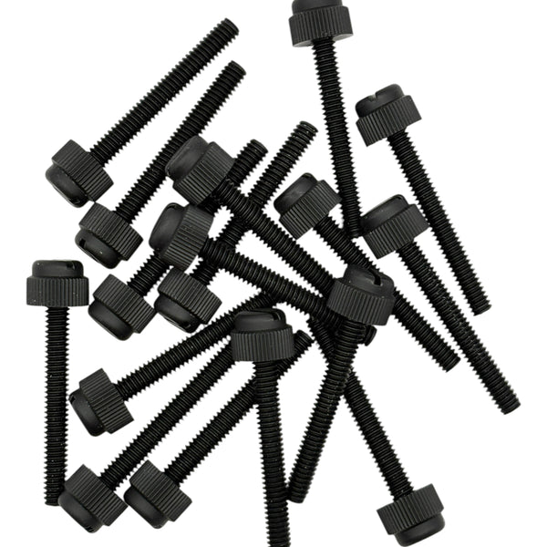 8-32 Thread Size - 1 1/4" Length - Nylon Thumb Screw With Slotted Drive