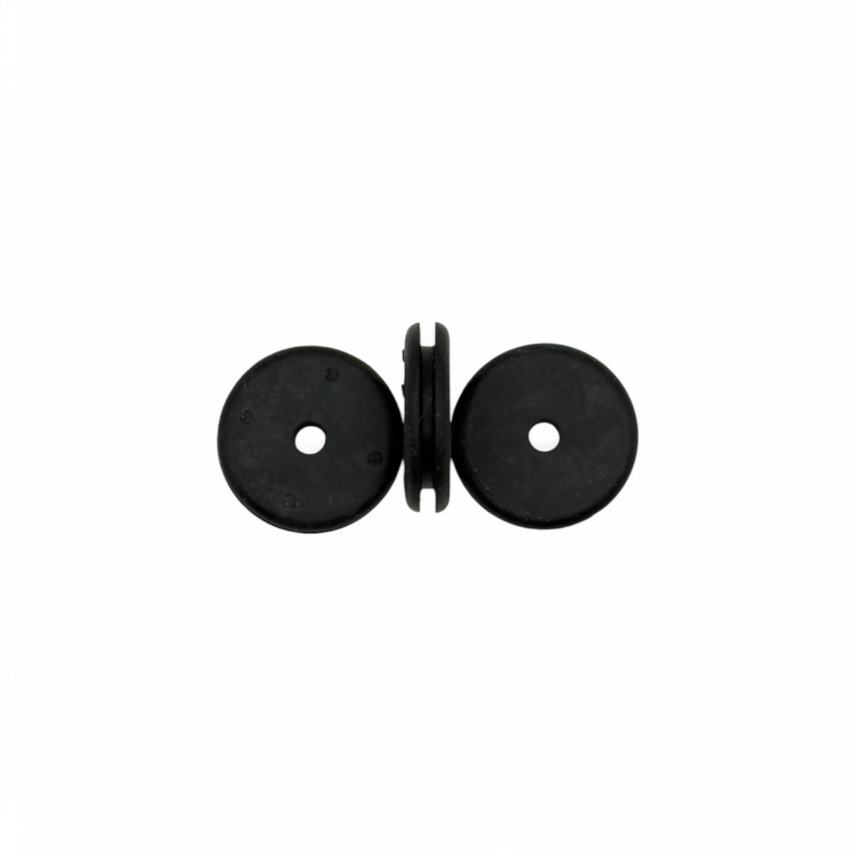Fits 9/16" Hole - 1/16" Panel Thickness - 1/8" Center Hole - Rubber Grommet