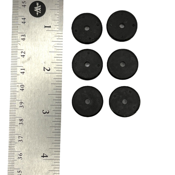 Fits 9/16" Hole - 1/16" Panel Thickness - 1/8" Center Hole - Rubber Grommet