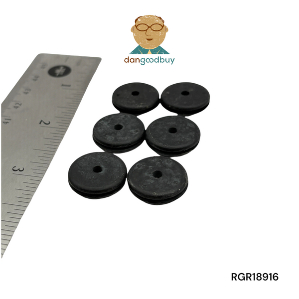 Fits 9/16" Hole - 1/16" Panel Thickness - 1/8" Center Hole - Rubber Grommet