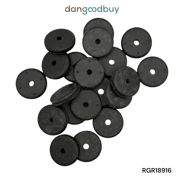 Fits 9/16" Hole - 1/16" Panel Thickness - 1/8" Center Hole - Rubber Grommet