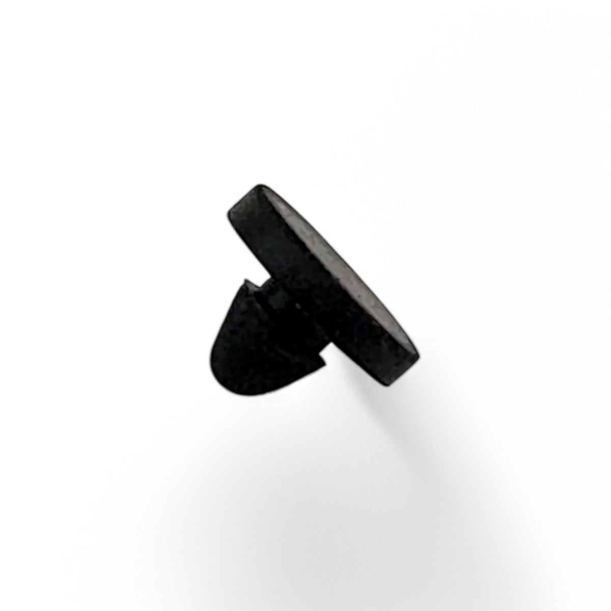 Fits 3/16" Hole - 1/2" Diameter - 3/32" Height - 1/16" Panel Thickness - Rounded Push-in Rubber Grommet Bumper