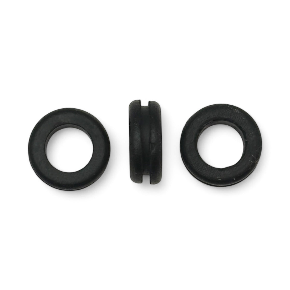 Fits 1/2" Hole - 1/16" Panel Thickness - 3/8" Center Hole - Rubber Grommet