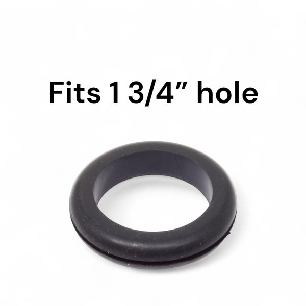 Fits 1 3/4" Hole - 1/16" Panel Thickness - 1 1/2" Center Hole - Rubber Grommet