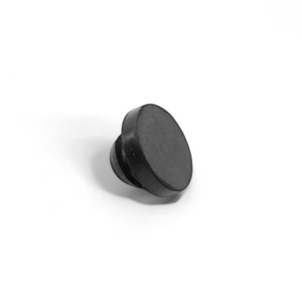 Fits 1/4" Hole - 9/16" Diameter - 3/8" Total Height - 1/8" Panel Thickness - Push-in Ridged Stem Rubber Grommet Bumper