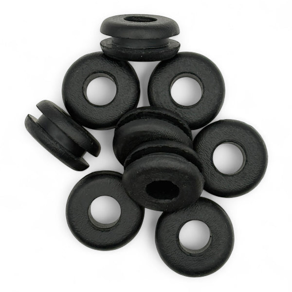 Fits 5/8" Hole - 1/8" Panel Thickness - 3/8" Center Hole - Rubber Grommet