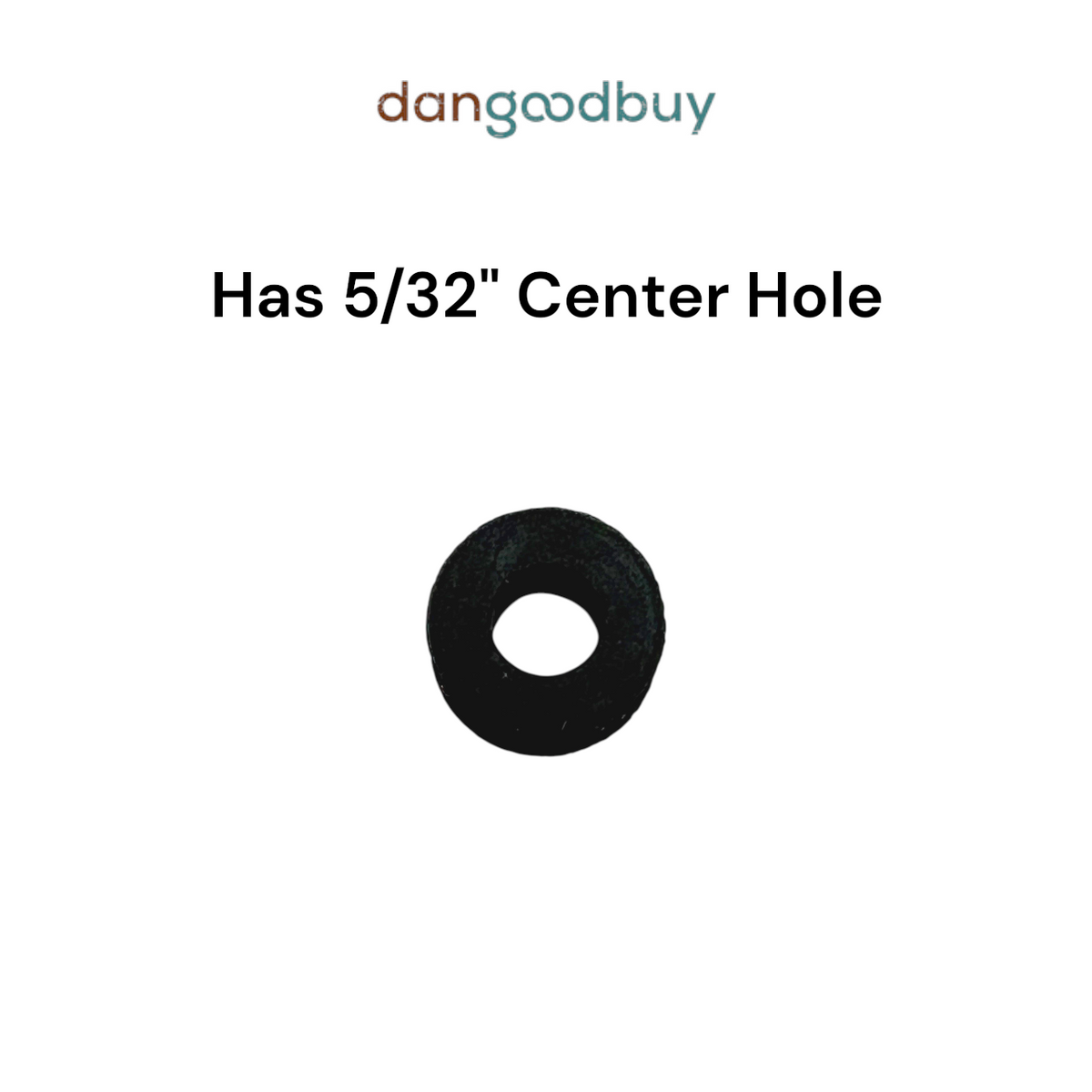 Fits 1/4" Hole - 7/64" Panel Thickness - 5/32" Center Hole - Rubber Grommet