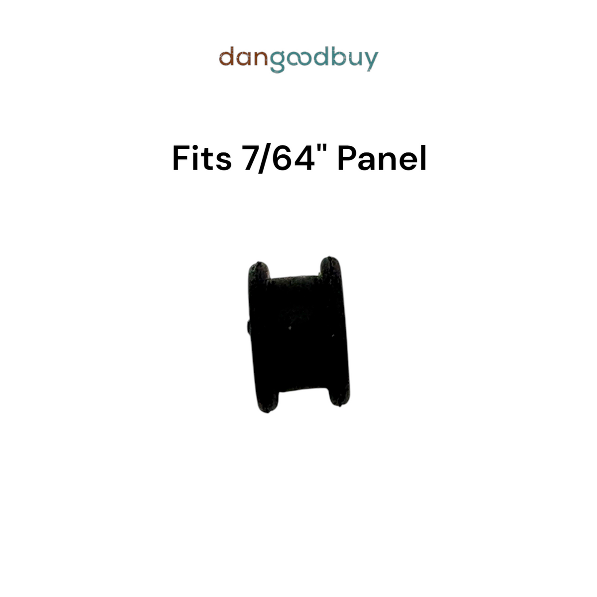 Fits 1/4" Hole - 7/64" Panel Thickness - 5/32" Center Hole - Rubber Grommet