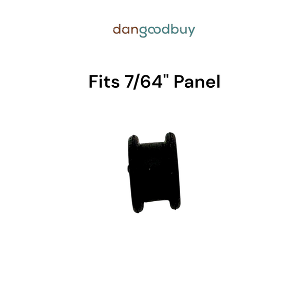Fits 1/4" Hole - 7/64" Panel Thickness - 5/32" Center Hole - Rubber Grommet