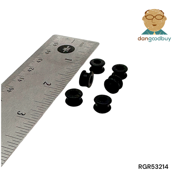 Fits 1/4" Hole - 7/64" Panel Thickness - 5/32" Center Hole - Rubber Grommet