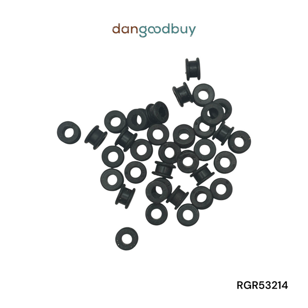 Fits 1/4" Hole - 7/64" Panel Thickness - 5/32" Center Hole - Rubber Grommet