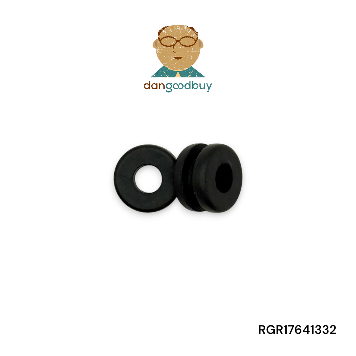Fits 13/32" Hole - 1/8" Panel Thickness - 17/64" Center Hole - Rubber Grommet