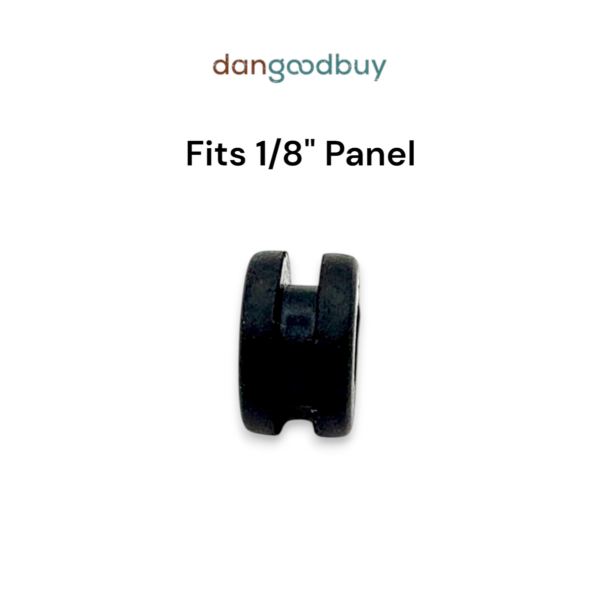 Fits 13/32" Hole - 1/8" Panel Thickness - 17/64" Center Hole - Rubber Grommet