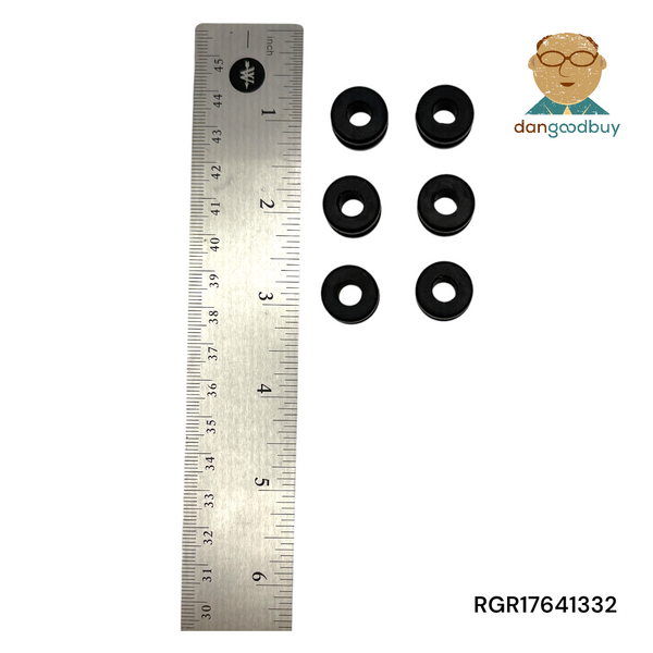 Fits 13/32" Hole - 1/8" Panel Thickness - 17/64" Center Hole - Rubber Grommet