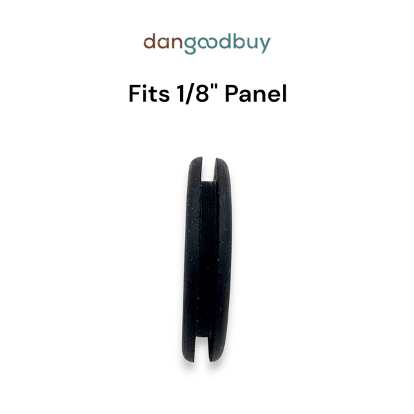 Fits 1 1/4" Hole - 1/8" Panel Thickness - 3/4" Center Hole - Rubber Grommet