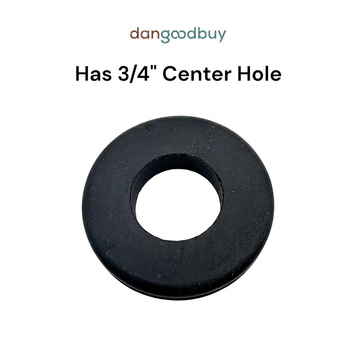 Fits 1 1/4" Hole - 1/8" Panel Thickness - 3/4" Center Hole - Rubber Grommet
