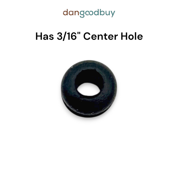 Fits 9/32" Hole - 3/32" Panel Thickness - 3/16" Center Hole - Rubber Grommet