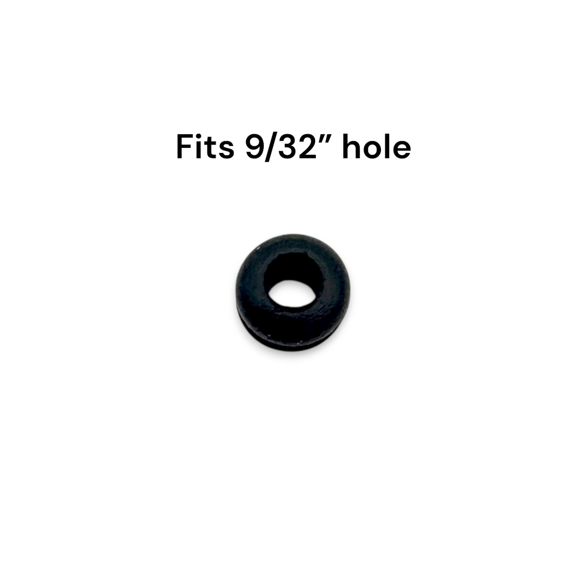 Fits 9/32" Hole - 3/32" Panel Thickness - 3/16" Center Hole - Rubber Grommet